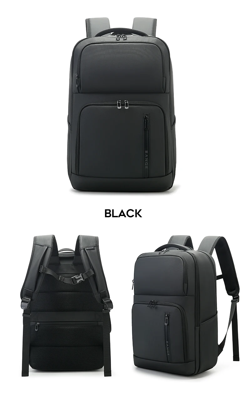 BANGE Neu eingetroffen: Großer, leichter, wasserdichter Business-Laptop-Rucksack (15,6 Zoll) für Herren und Teenager, geeignet für die Schule. – Detail 15