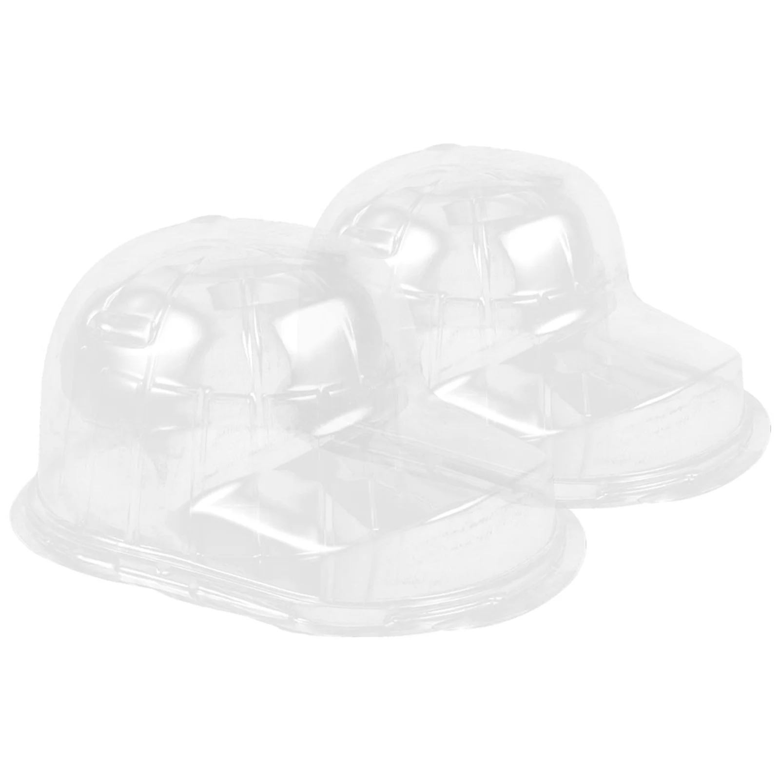 2Pcs Baseball Hat Holder Transparent Cap Shaper Compact Lightweight Tabletop Display Storage Rack Hat Holder Baseball Cap Shaper
