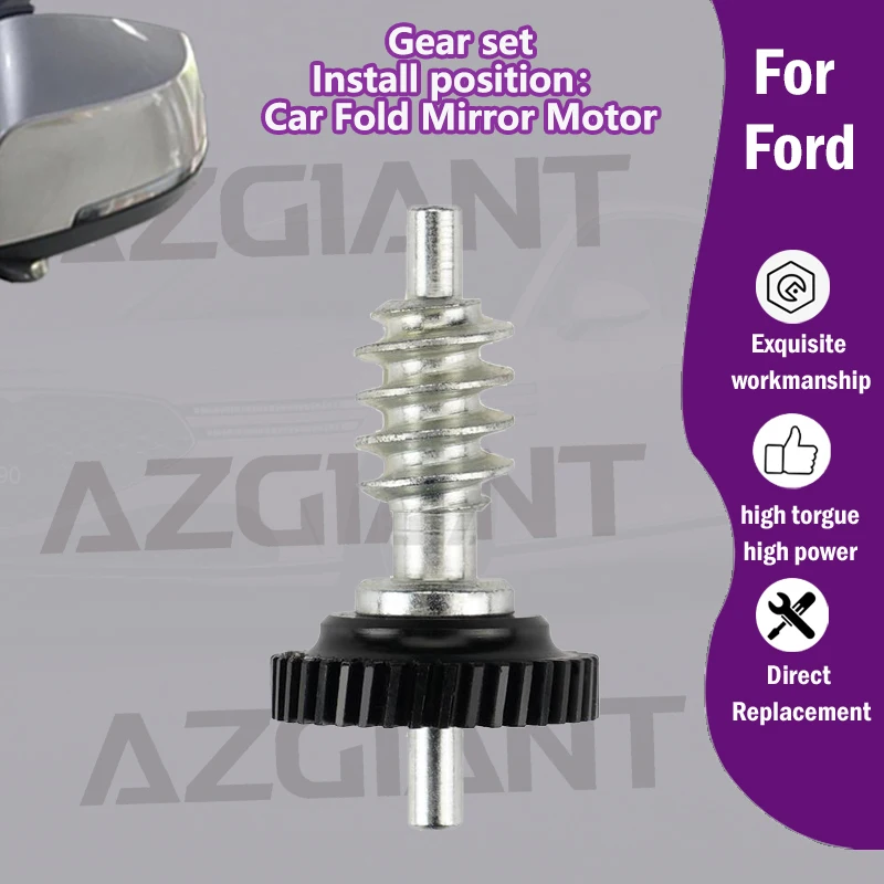 

AZGIANT For Ford Mustang/Explorer/Edge/Puma Car 38T plastic gear unit of Electric Fold Exterior Mirrors Motor direct replace kit