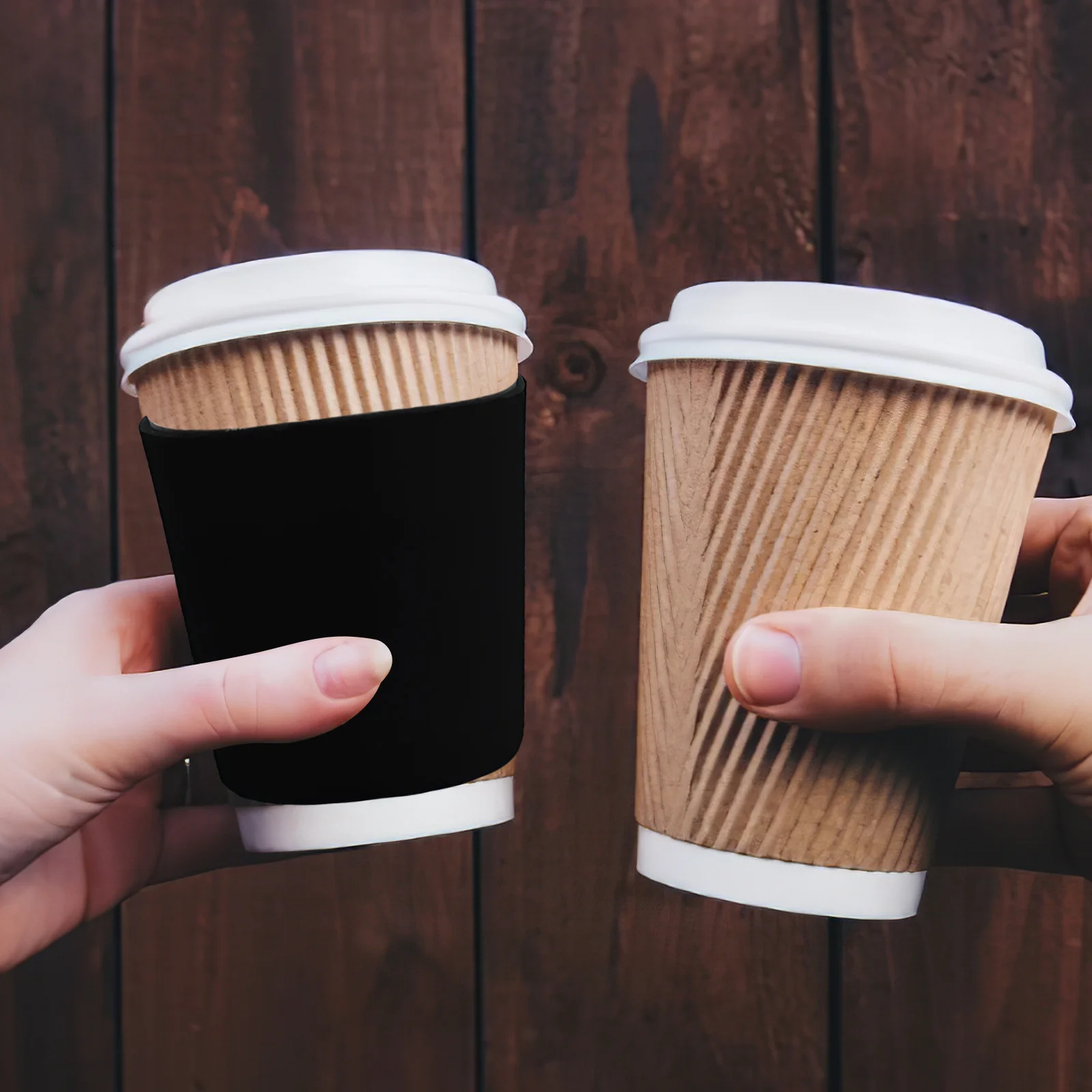 

2 шт., неопреновый изолированный чехол для кофе, многоразовый чехол для чашки, холодные и горячие напитки, защитный рукав для чашки кофе со льдом, съемный портативный