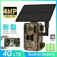 Night Vision 4mp Waterproof Wild Cam For Wildlife Monitoring,LS VISION Trail Camera 4G Wireless 2K Solar Powered Hunting Cameras