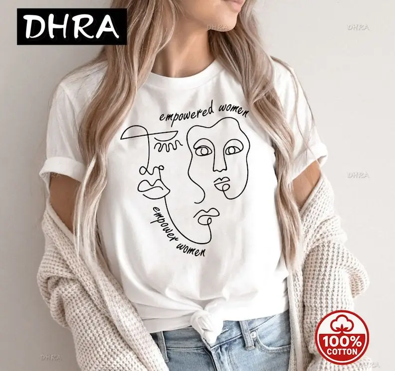

Feminist Empowered Women Empower Gift Feminism Woman Tee Harajuku Short Sleeve Casual Aesthetic Clothes Clothes streetwear