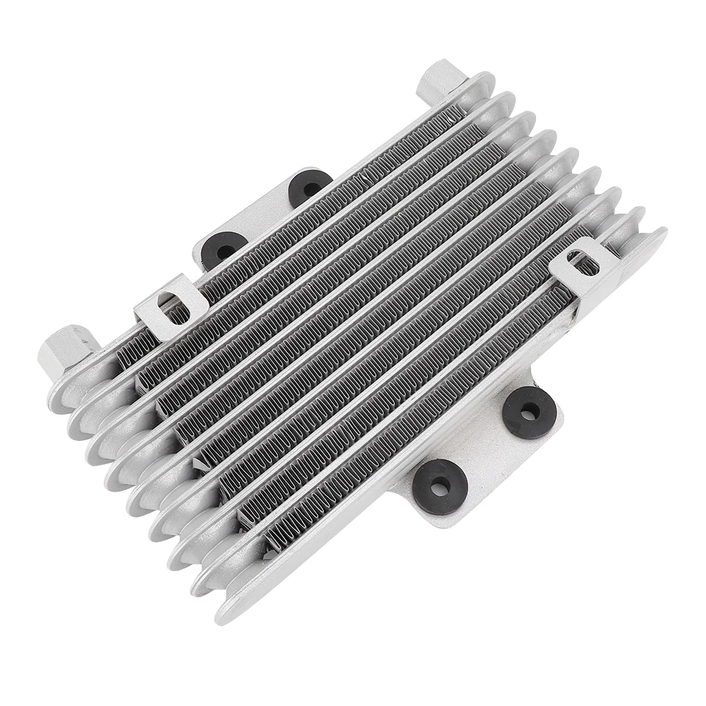 Motorcycle Oil Cooler Universal Upgrade Aluminum Motorcycle Engine Oil Cooling Fan Water Cooler Radiator Universal Oil Cooler