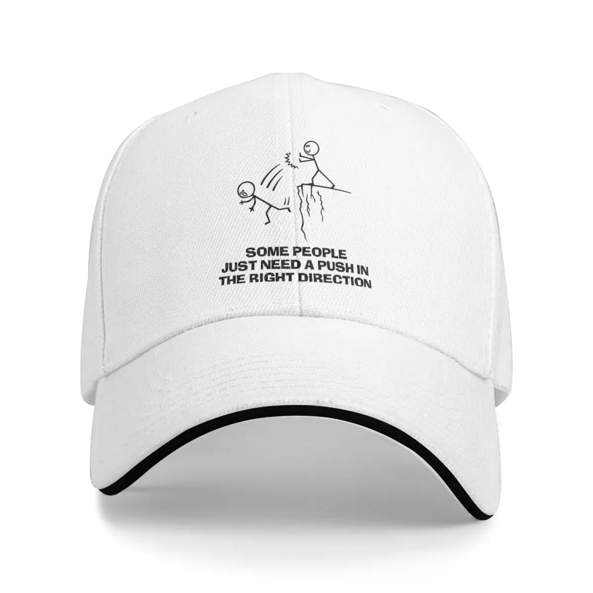 Baseball Caps Some People Just Need A Push In The Right Direction Vintage Customized Female Male Sport Spring Hats