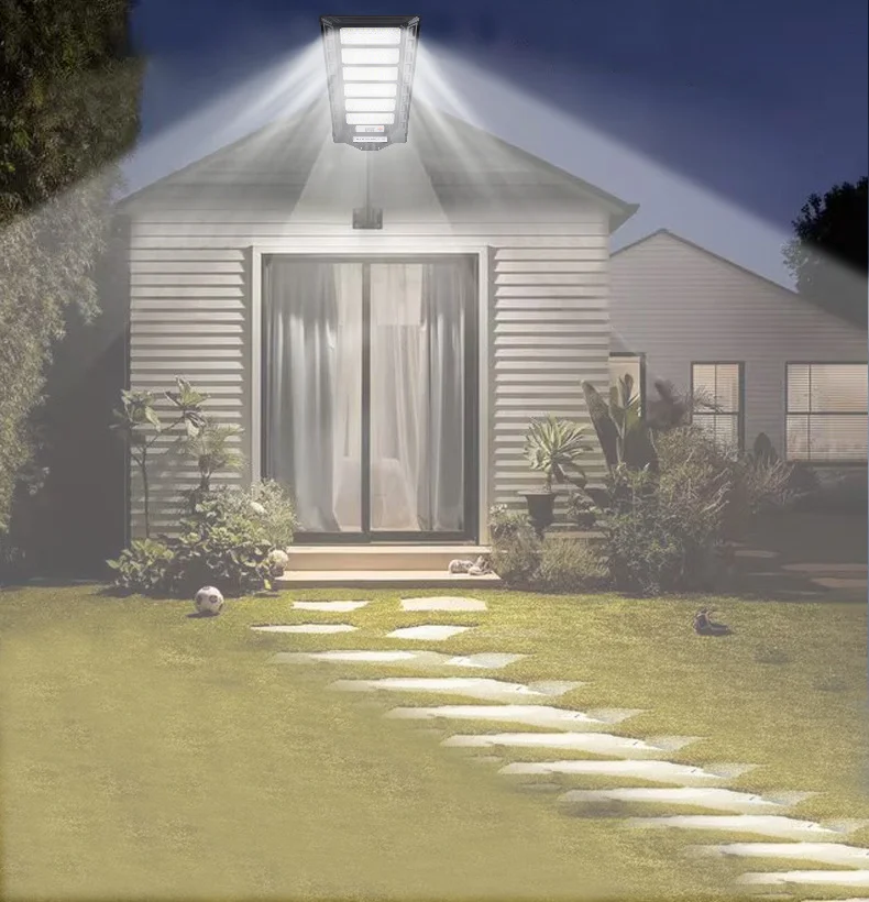 9900000LM 5000W Solar LED Lights Outdoor Garden Lighting Motion Sensor External Solar Lamp For Street Yard Courtyard Spotlight