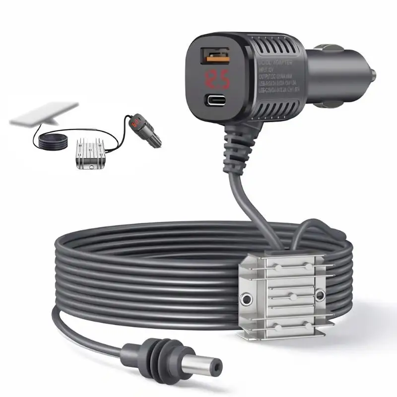 Car Cigarette Lighter Voltage Converter 12V-24V DC Power Adapter High Compatibility for Car Phone GPS Dash Cam Use