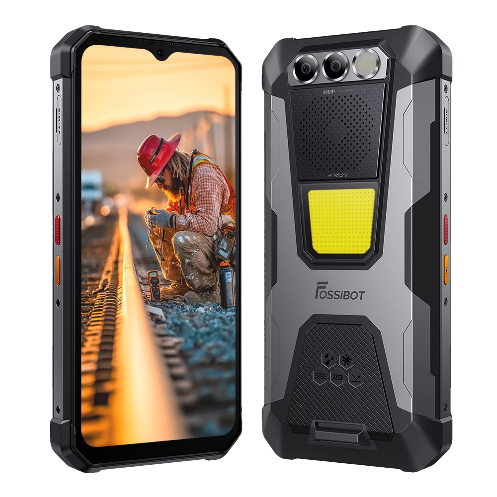 2026 FOSSIBOT F106 Pro Rugged Phone Unlocked Android 14-15GB+256GB 6.58\