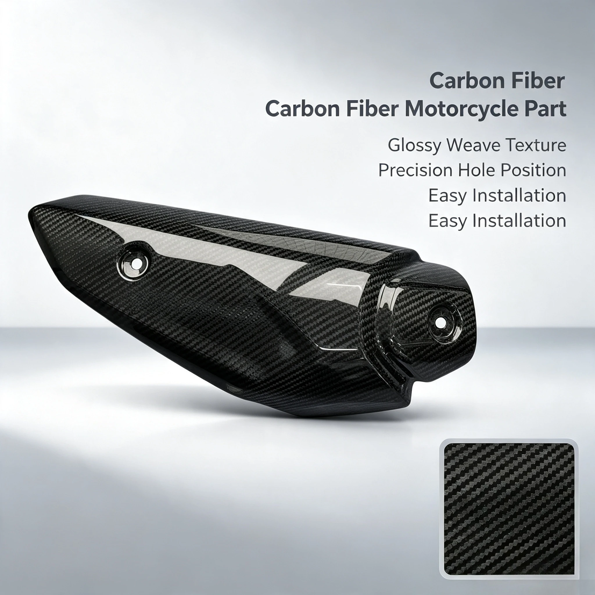 Carbon Fiber Motorcycle Exhaust Thermal Insulation Protection Cover for BMW G310RR 2022-2026