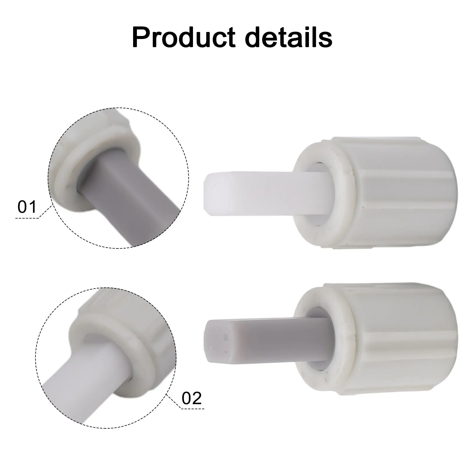 Silent Slow Down Hinges Set PBT+GF Rotating Dampers Soft Close Hinges Toilet Seat Accessories Top Fixing Method