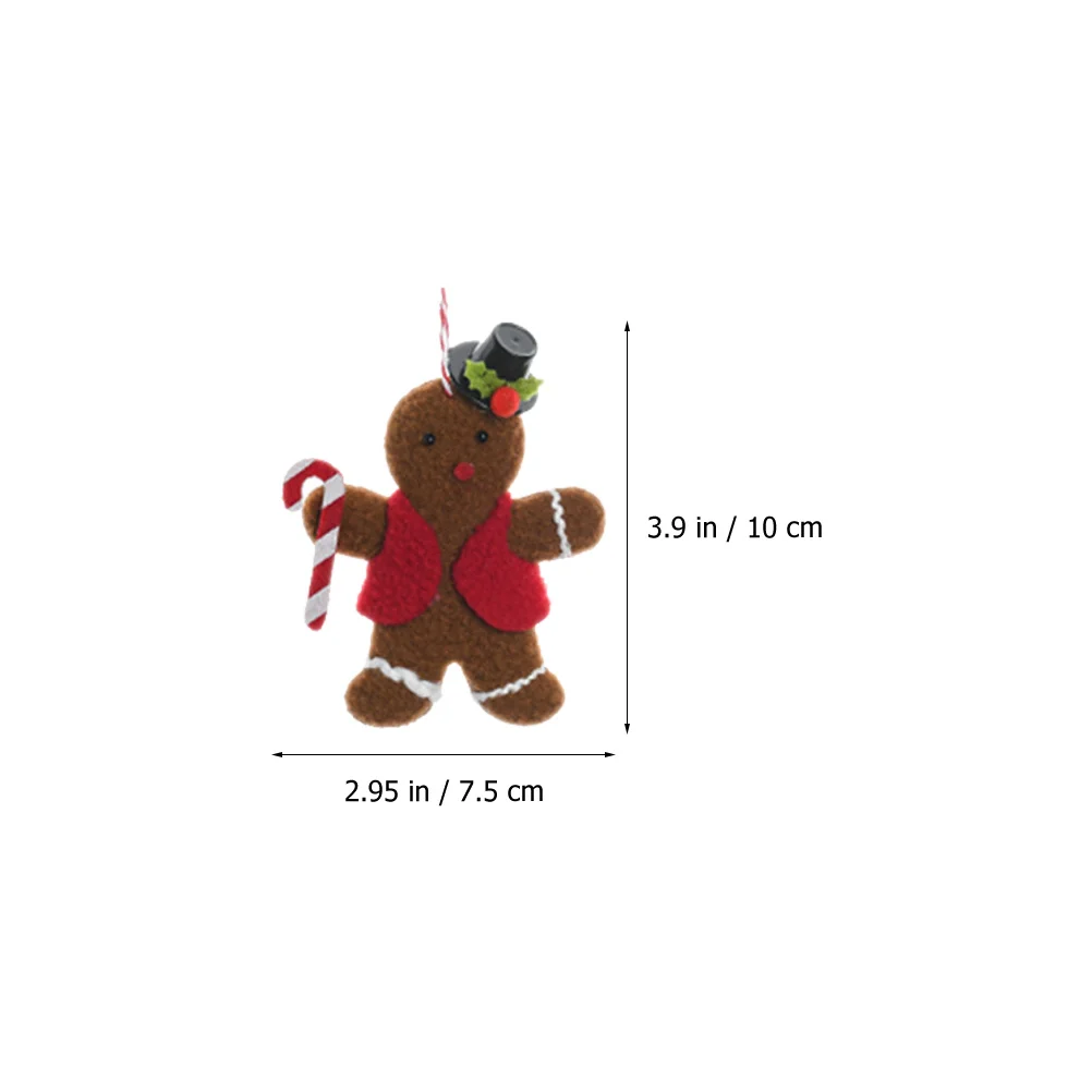 

6Pcs Gingerbread Man Hanging Ornaments Christmas Tree Decoration Xmas Hanging Pendant Xmas Party Decoration Party Decorations