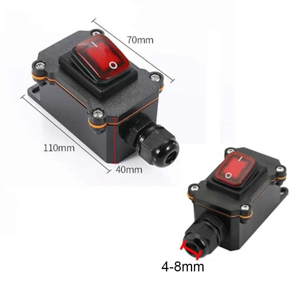 10.8*5.4*4cm Easy To Install Switch Easy To Install Outdoor Switch Flame Retardant Switch 16A Current Handling
