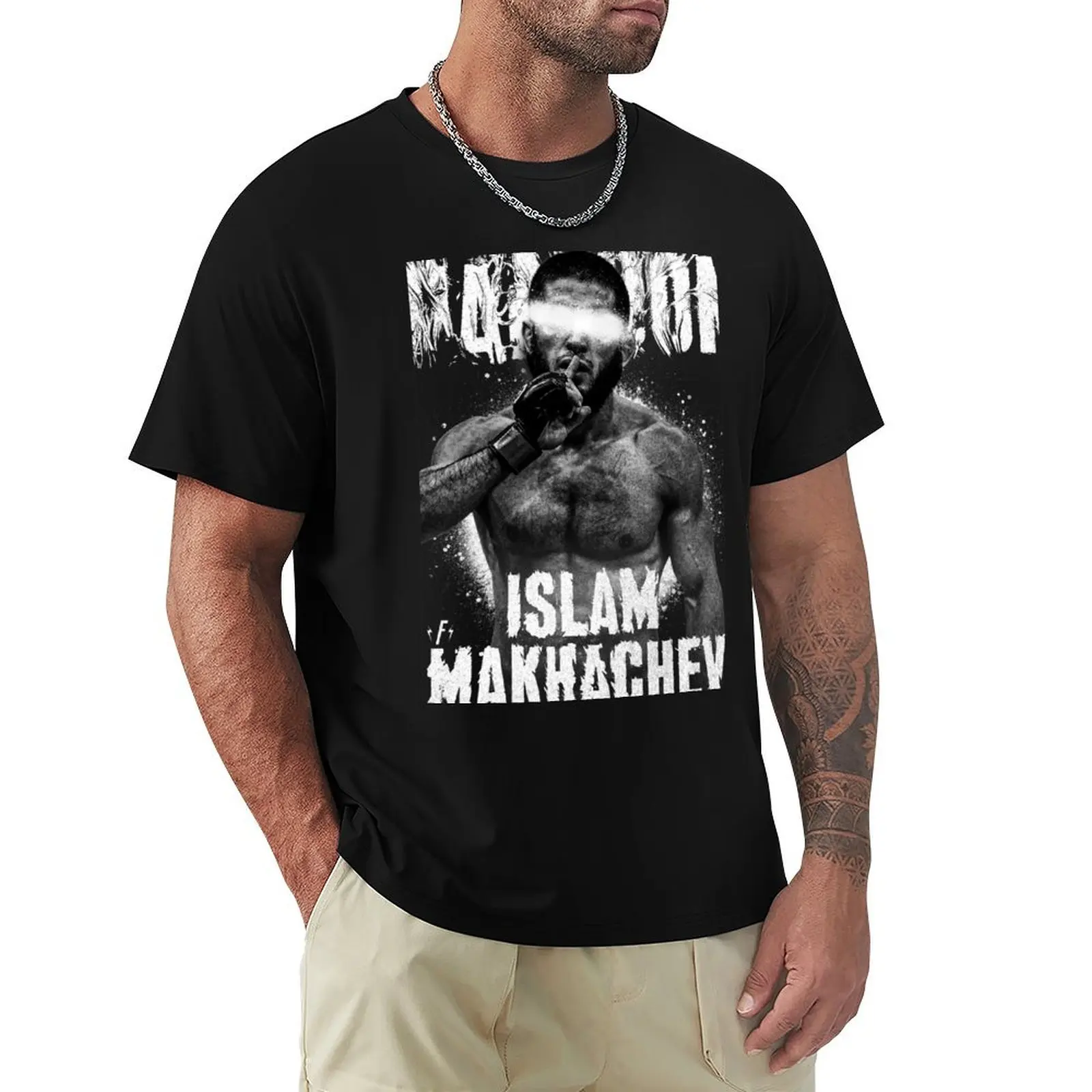 

Islam Makhachev T-Shirt hippie clothes graphic tee shirt korean fashion cheap stuff clothing for men