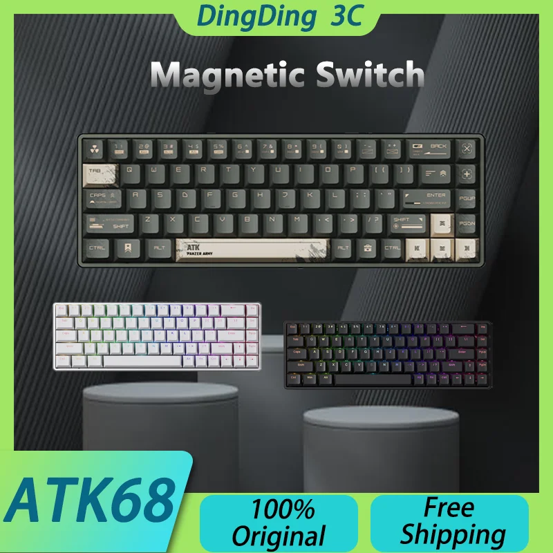 ATK68 AIR Gaming Mechanical Keyboard Type-C Magnetic Switch Esports Valorant RT DKS PBT RGB N-key Rollover Quick Trigger Custom