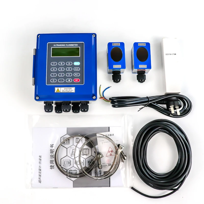 مقياس الجريان بالموجات فوق الصوتية المثبت على الحائط من النوع المريح لروح محلول ملحي مكثف إيثانول سائل حليب الماء الساخن 80 مللي متر Dn100 Dn50Dn25 #6