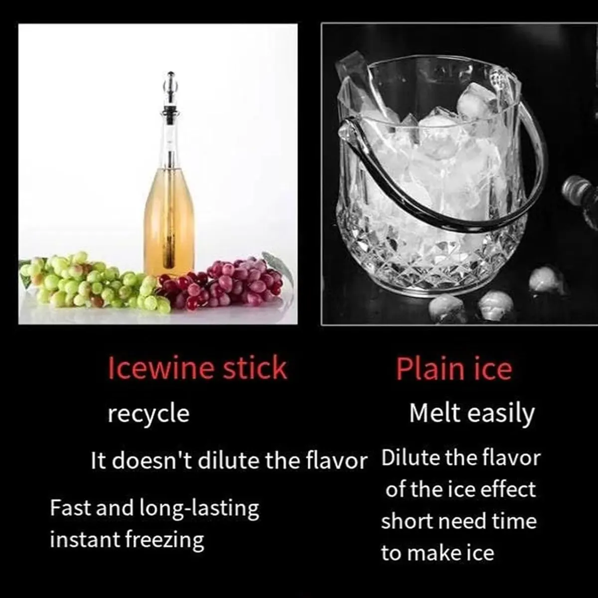 2026 Trend 4 In1 Wine Cooling Stick Bottle Cooler Decanter Wine Accessories Stainless Steel for Men Women Wine Lovers
