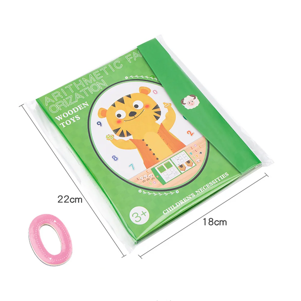 Wood Magnetic Book Mathematics Puzzle Calculate Game Learning Arithmetic Toy