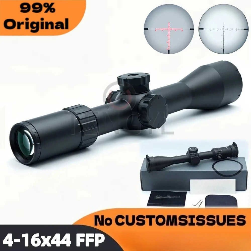 Original WK4 First Focal Plane (FFP) 4-16x44mm Optics Riflescope 30mm tube Shockproof fog-proof  IR/Non-IR Illuminated