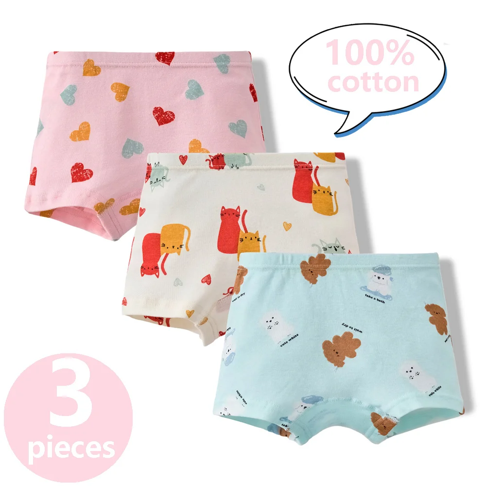 3/6 Pcs Kinder Mädchen Höschen Sets 100% Baumwolle Hübsche Cartoon Einhorn Druck Unterwäsche Für Mädchen Kleinkind Unterwäsche Boxer atmungsaktiv – Detail 6