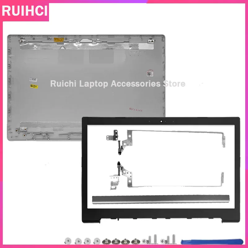 

Запасной чехол для IdeaPad 330-15 330-15IKB 330-15ISK 330-15IGM, задняя крышка ЖК-дисплея/передняя панель/крышка петлей/петли серебристого цвета