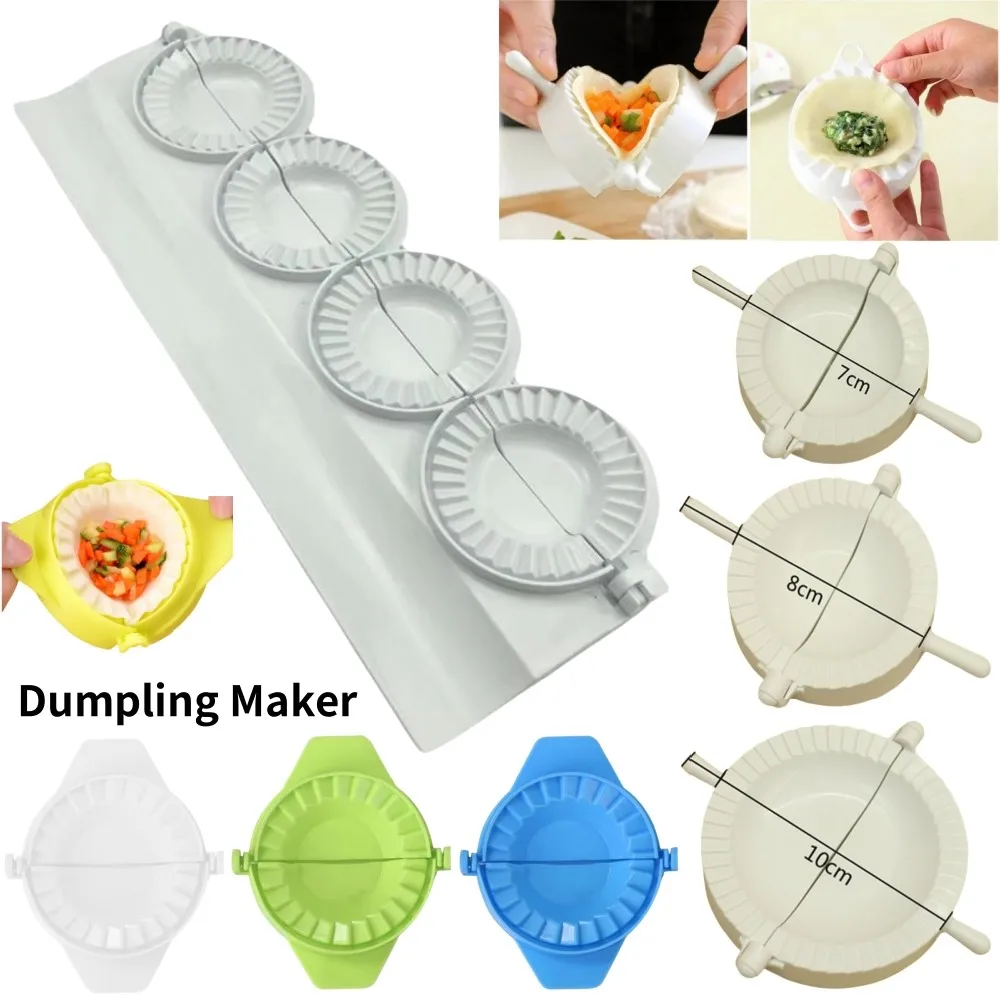 Molde portátil 4 en 1 para hacer dumplings, máquina de prensado rápido para Ravioli, utensilios de cocina con envío gratis