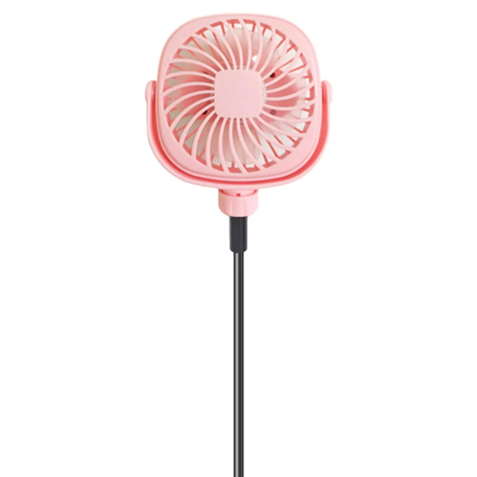 مروحة USB صغيرة ، مروحة شخصية ، سرير ، جهاز مشي ، سيارة ، ° قابل للدوران ، مشبك شاطئ على المروحة