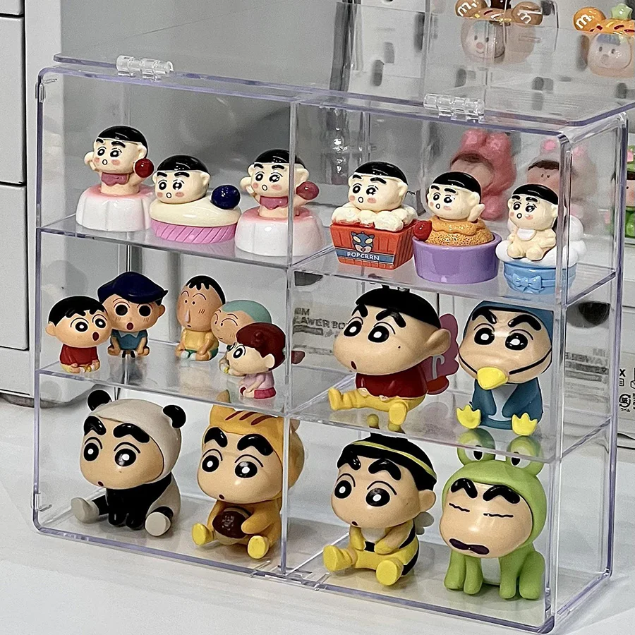 Hand-made display shelf multi-layer transparent doll blind box display shelf cute little pendants receive shelves