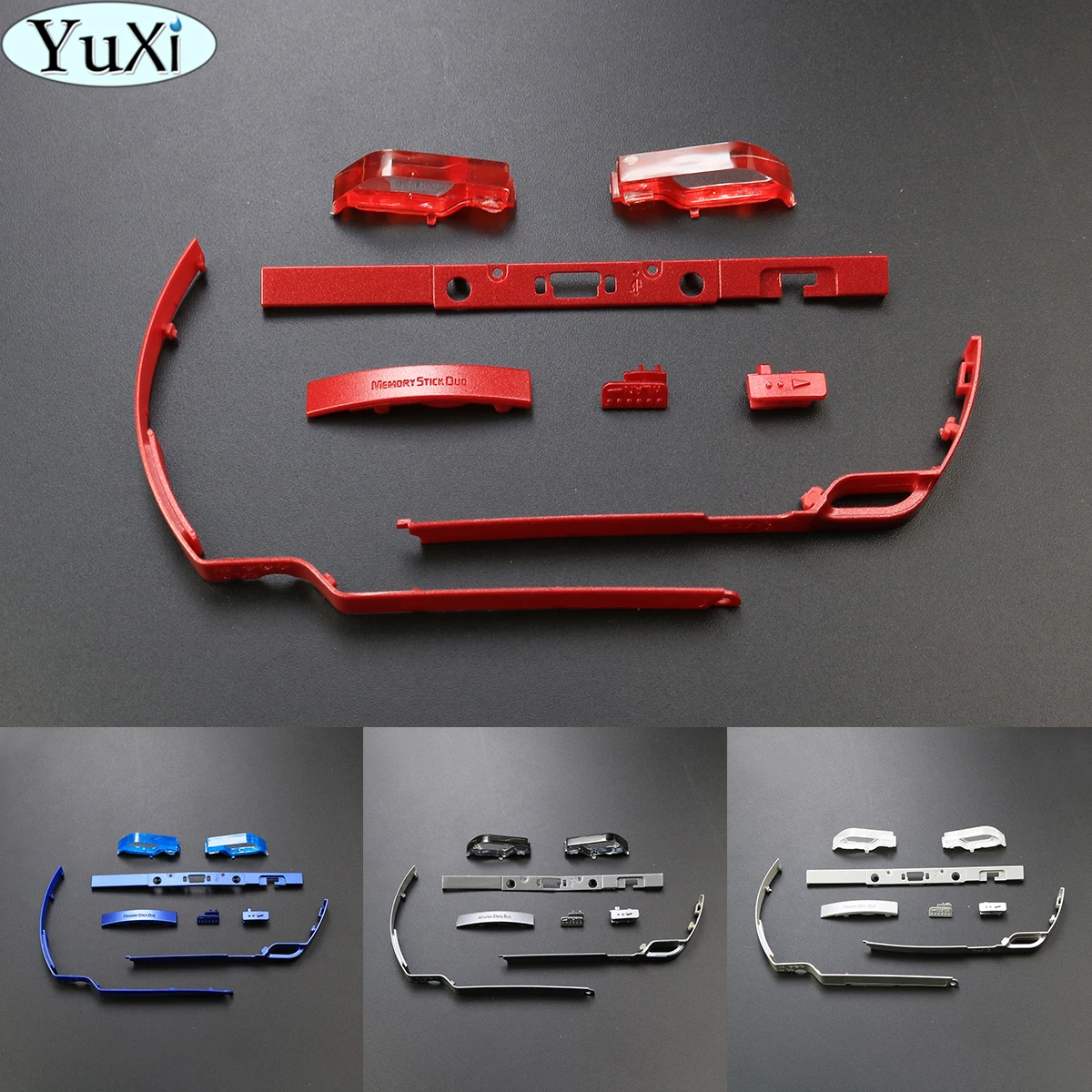 YuXi Plastic Button Frame On/OFF Power button Strip L R Trigger Button for PSP2000 PSP 2000 Housing Shell Plastic Frame