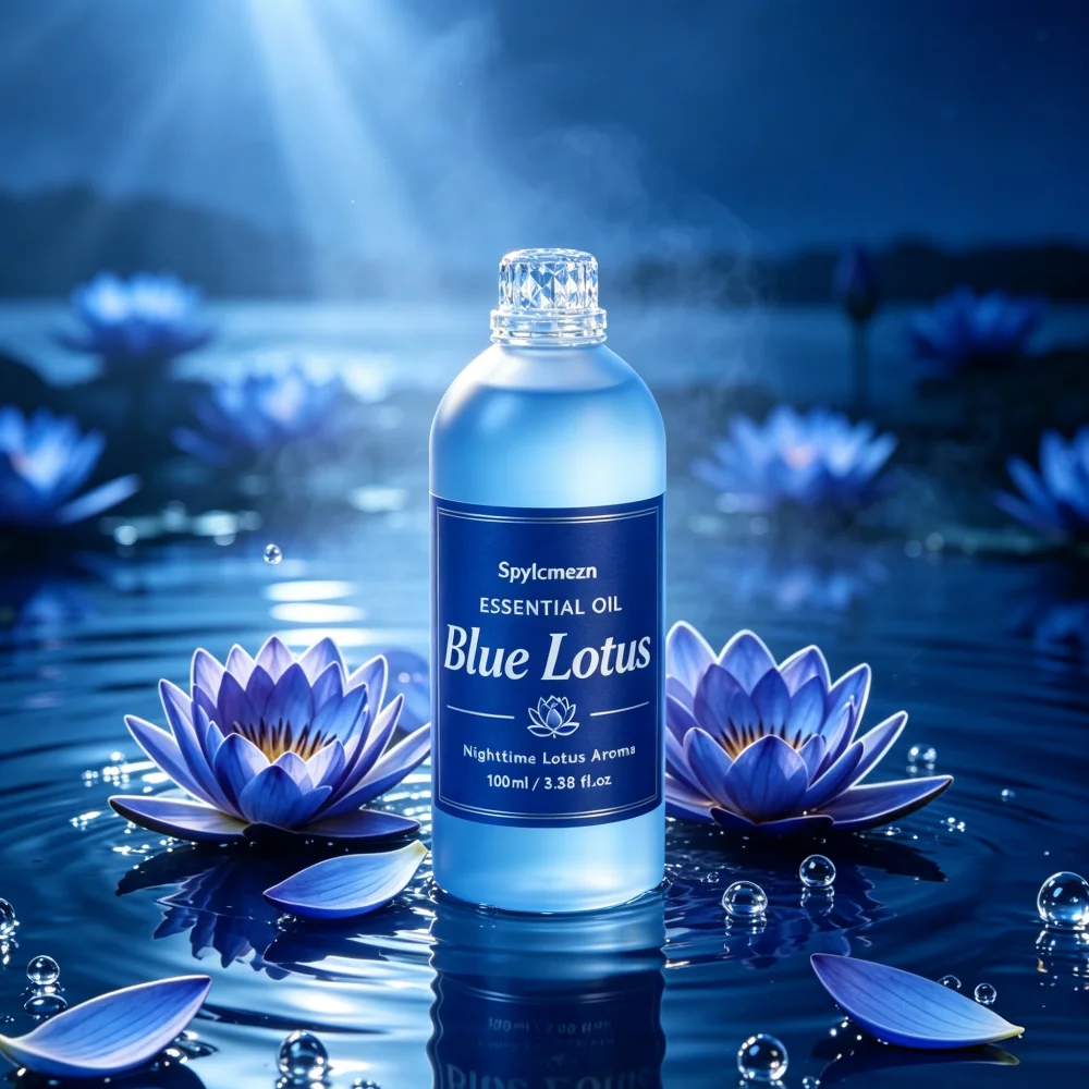 Natural Blue Lotus Fragrance Oil Indoor Air Freshener for Home Aroma Diffuser Reed Diffuser for Spa Hotel Office