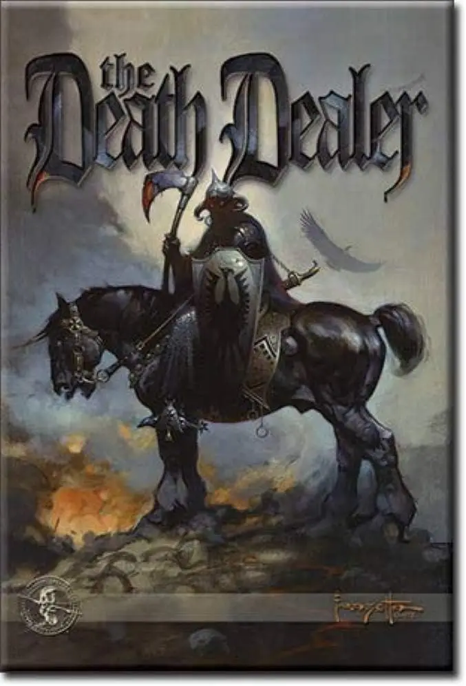 BEER# Metal Sign Retro The Death Dealer Poster Home Bar Cafe Club Restaurant People Cave Wall Decoration 8x12 Inches Gift sign