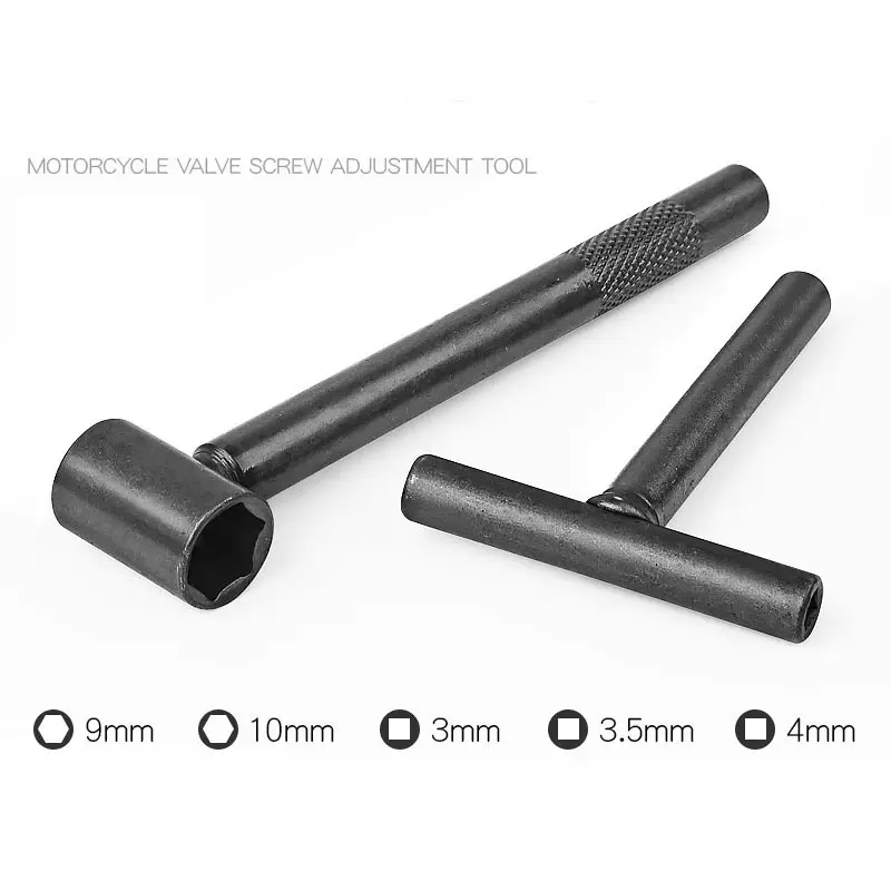 Motorcycle Scooter Valve Tool Tappet Engine Valve Screw Repair Wrench Valve Lash Adjustment Tool Square Hexagonal Hole Tool