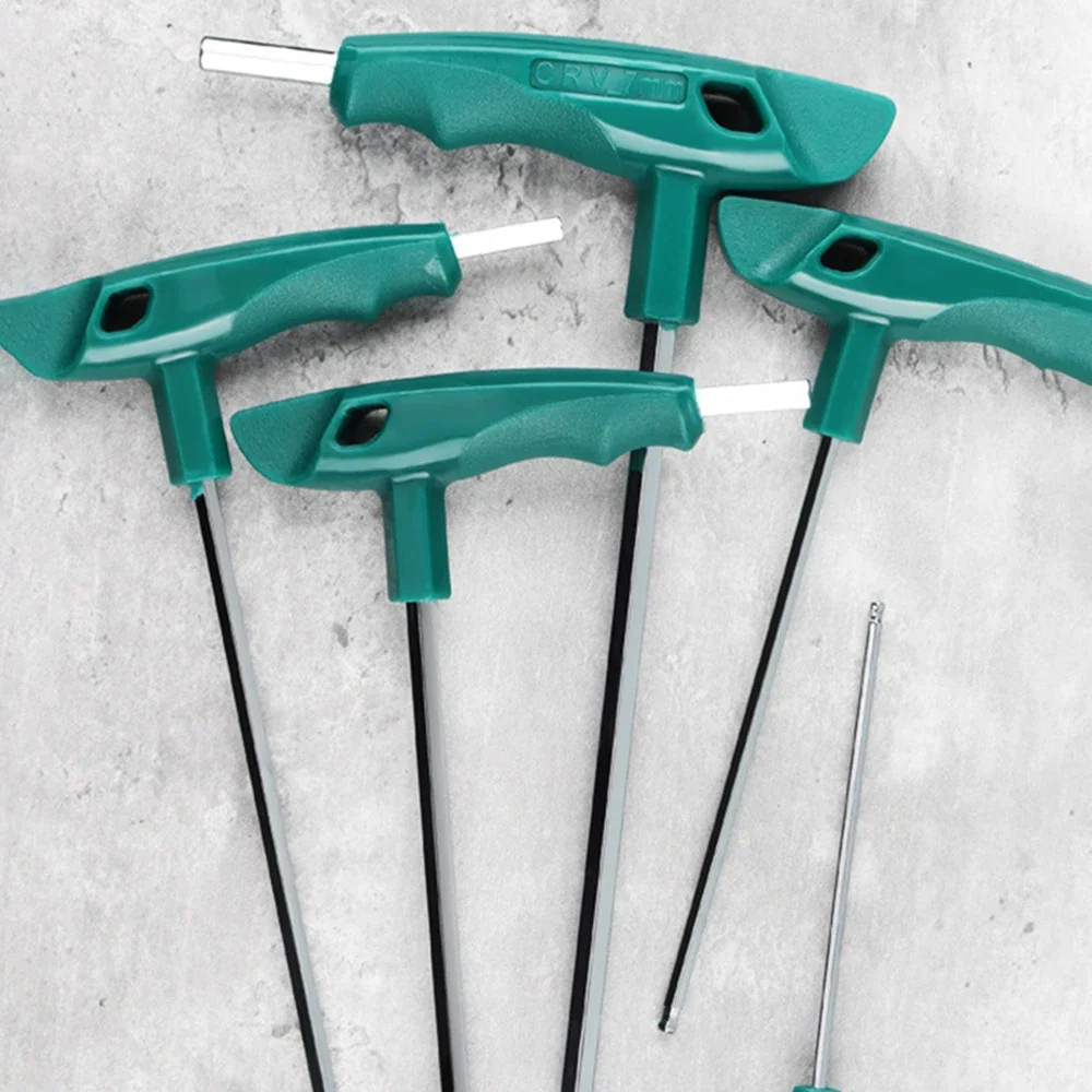 

T-Handle Hex Allen Key Screws Screwdriver Spanner Master Key Hex Wrench 2mm/2.5mm/3mm/4mm/5mm/6mm/8mm/10mm T-Handle Allen Keys