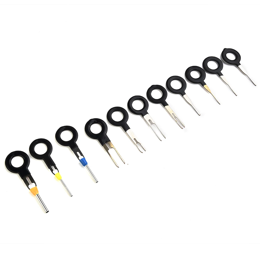 11pcs/Set Car Wire Terminal Removal Tool Crimp Connector Extractor Release Pin Release Key Extractor Pullers Repair Tools