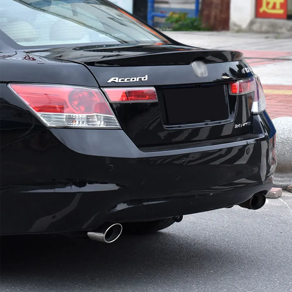 For Honda Accord 2008 09 10 11 12 13 Rear Trunk Lid Car Spoiler Wings Ducktail Lip Exterior Black Carbon Car Accessories Parts