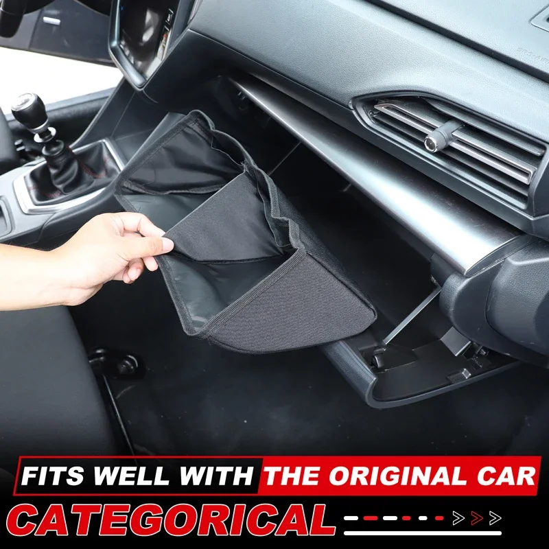 YK For Subaru WRX Levorg 22-25 Oxford Cloth Car Center Console Glove Box Divider Storage Bag Organizer Box Interior Accessories