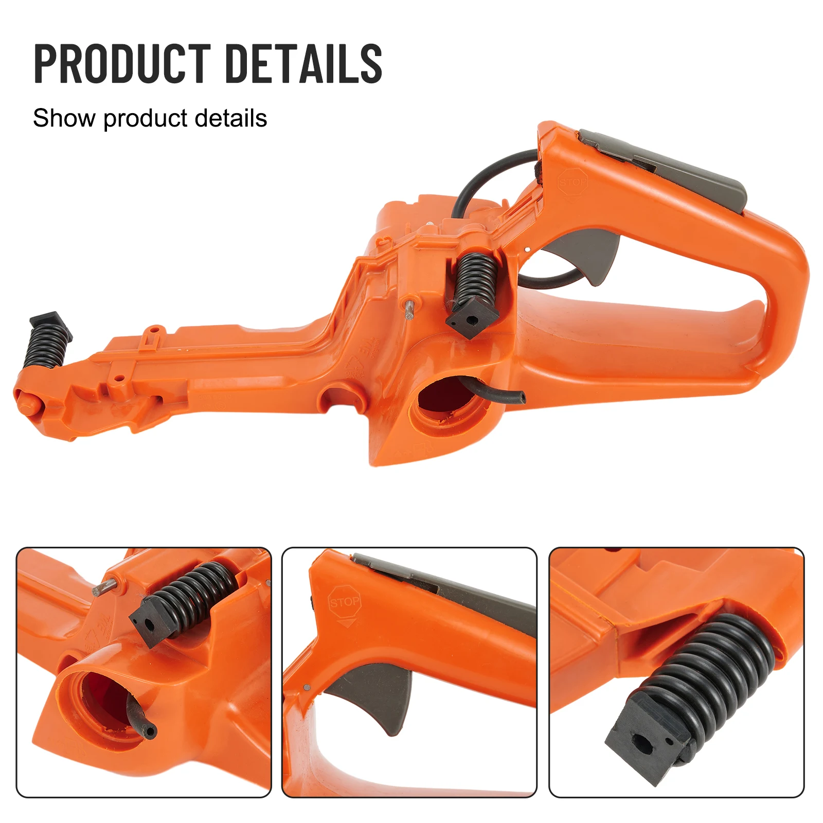 Complete Fuel Tank Rear Handle Assembly Chainsaw Garden Tools Spare Parts For Husqvarnas 350 353 346XP 345 340 Tool Accessories