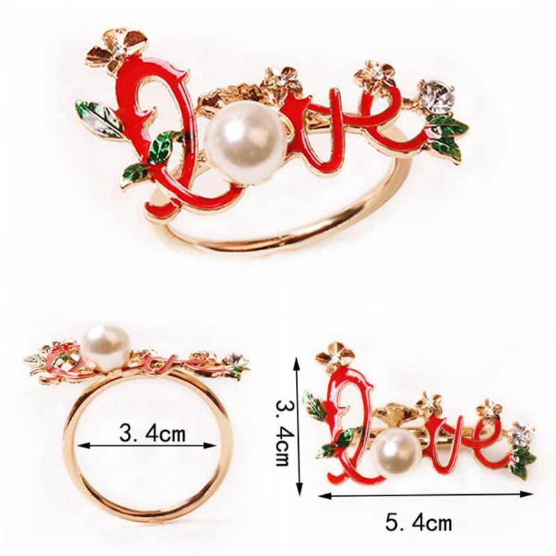 12Pieces/Pack Napkin Rings  décorations de table Tissue Ring For christmas decorations 2024 serwetki świąteczne boże narodzenie