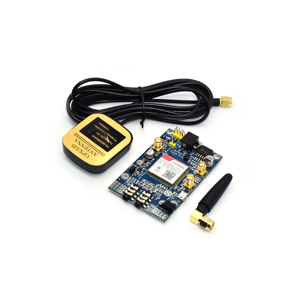 SIM808 Module GSM GPRS GPS Development Board IPX SMA with GPS Antenna for Arduino Raspberry Pi Support 2G 3G 4G SIM Card