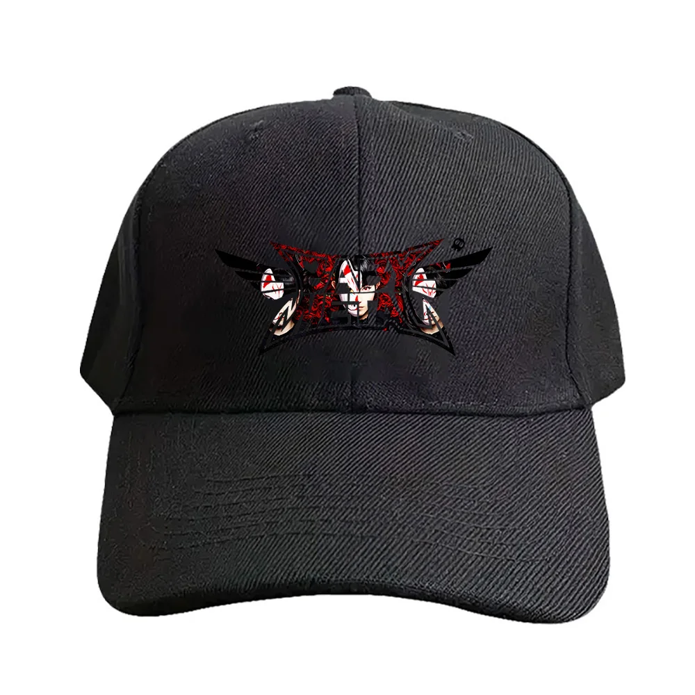 Japanische Babymetal-Metal-Band-Kappen, Sommer-Baseballkappe für Erwachsene, verstellbar mit gebogenem Schirm, Entenschnabelhut, Sonnenschutz, Sonnenhüte
