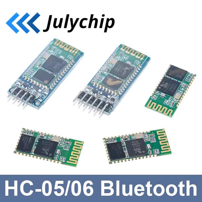 

HC-05 HC-06 Master-Slave 6Pin/4Pin Bluetooth Module, Integrated Bluetooth Serial Pass-Through Module, Module for Arduino