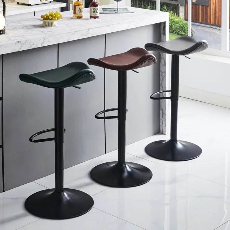 Italian Bar Stool High Lifting Rotating Kitchen Chair Sleek Modern Design Versatile Dining Furniture