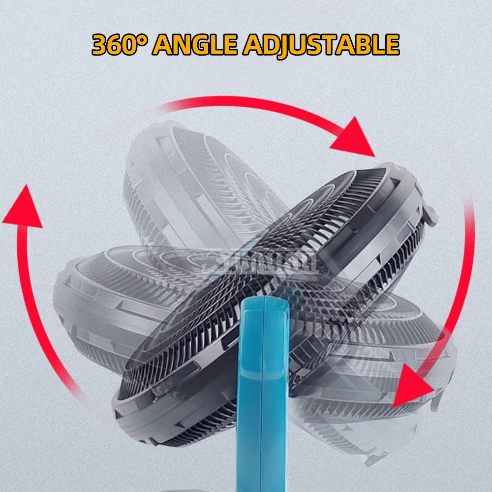 2026 13 inches Electric Fan High Wind Outdoor Hair Dryer Camping Wireless Rechargeable 21V Lithium Jobsite Fan Power Tools