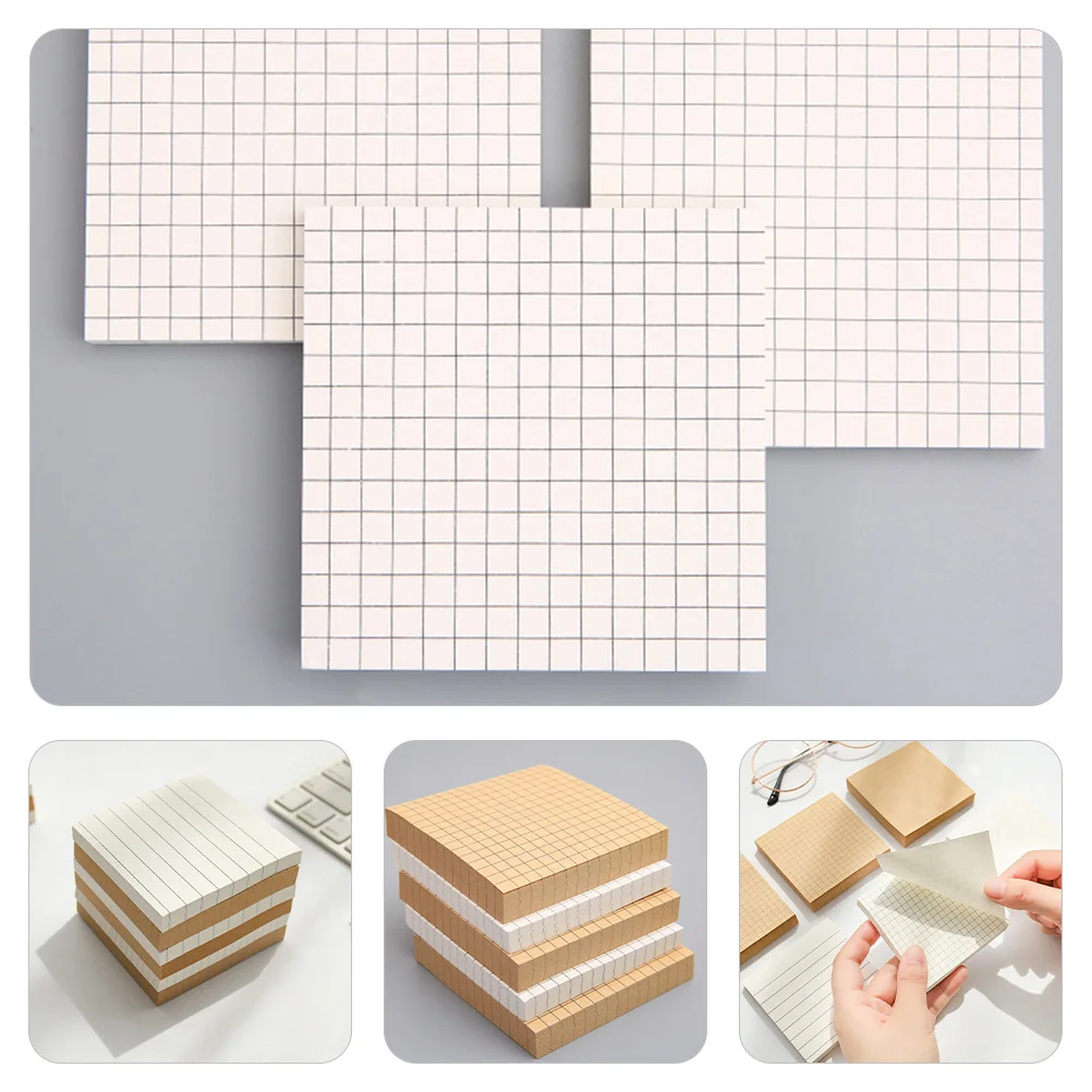 

6Pcs Sticky Memo Pads Memo Sticker Adhesive Tearable Portable Self Adhesive Notes Reminder Note for Office Students