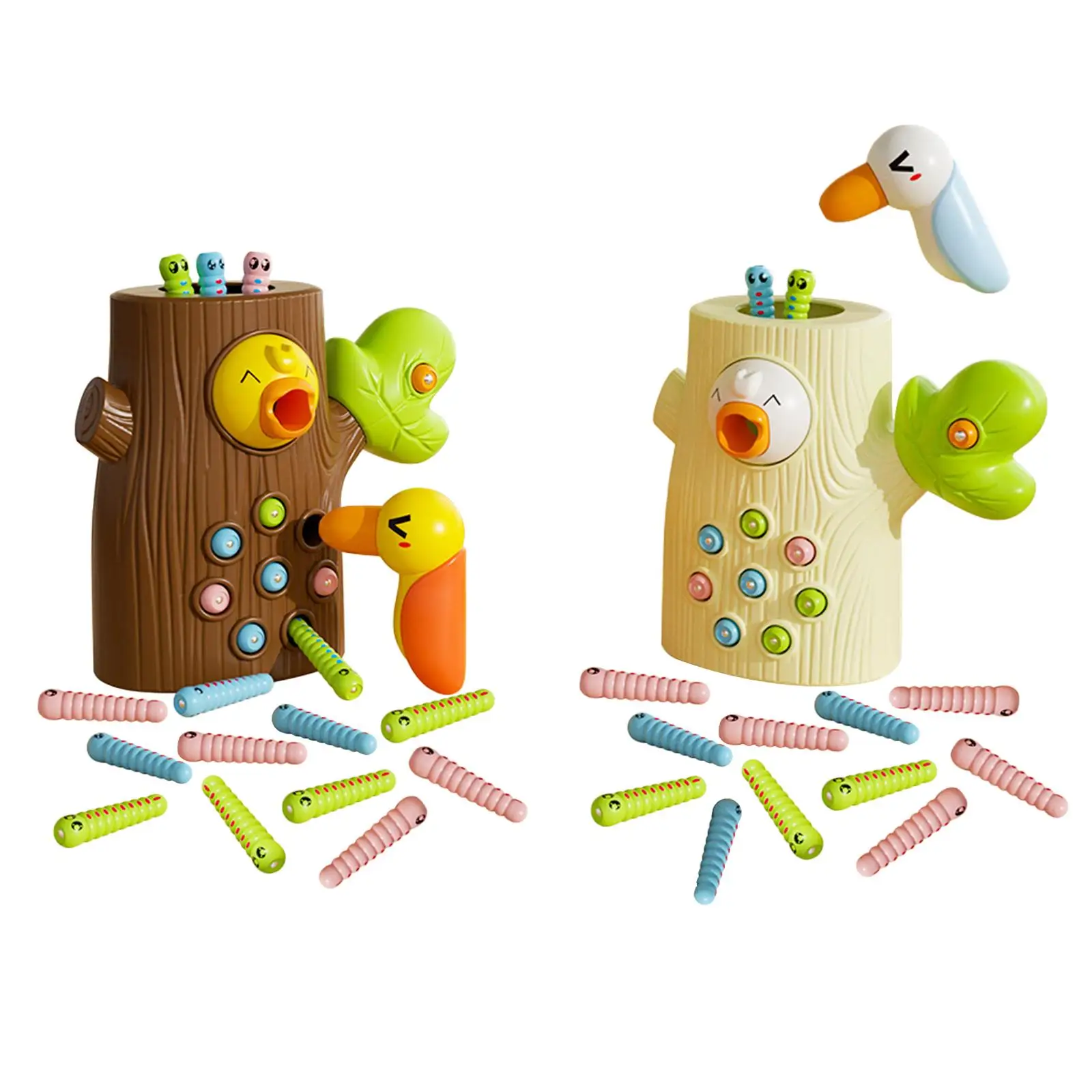 Pecker Feeding Sorting Toy Montessori Sensory Cognitive Learning Bird Feeding Catching Game for Preschool Activity Children