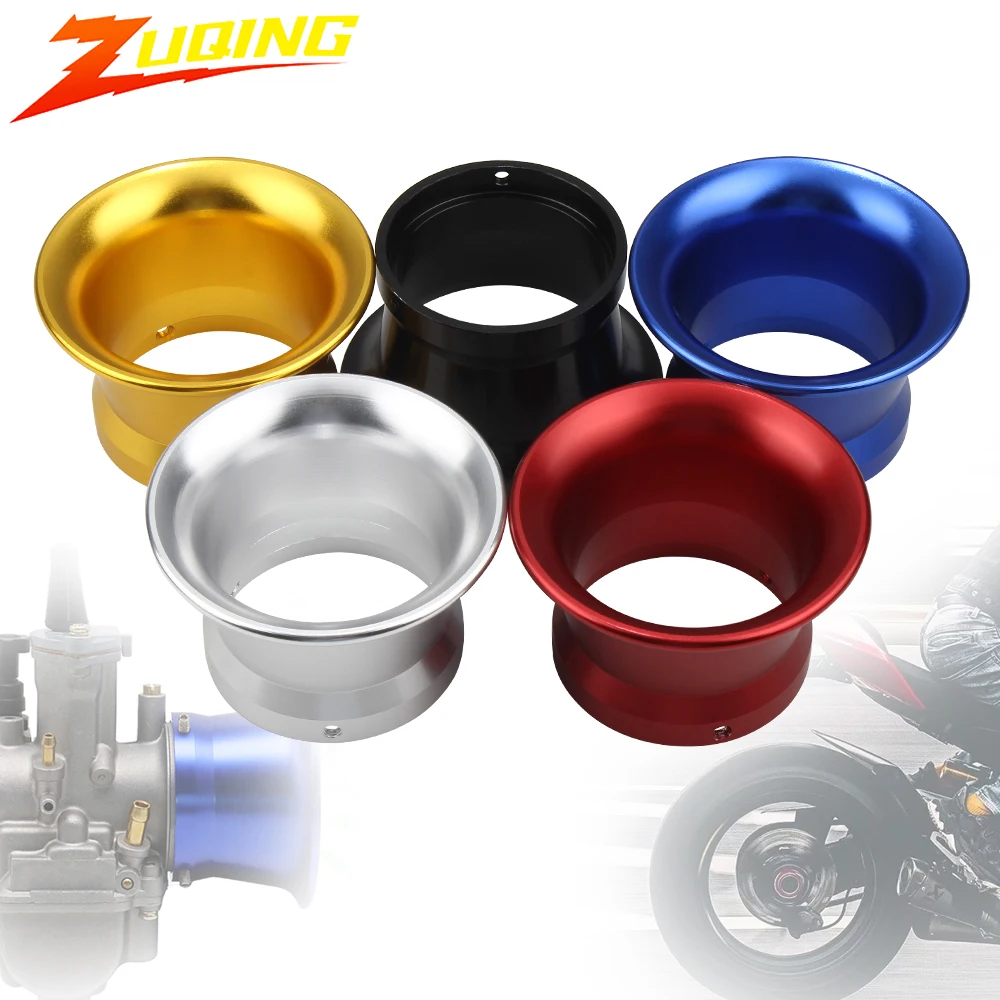 Per Keihin PWK Carburatore 50mm 45mm Aspirazione Aria Tromba Filtro Adattatore Corno Interfaccia Fit 21 24 26 28 30mm Moto Motocross