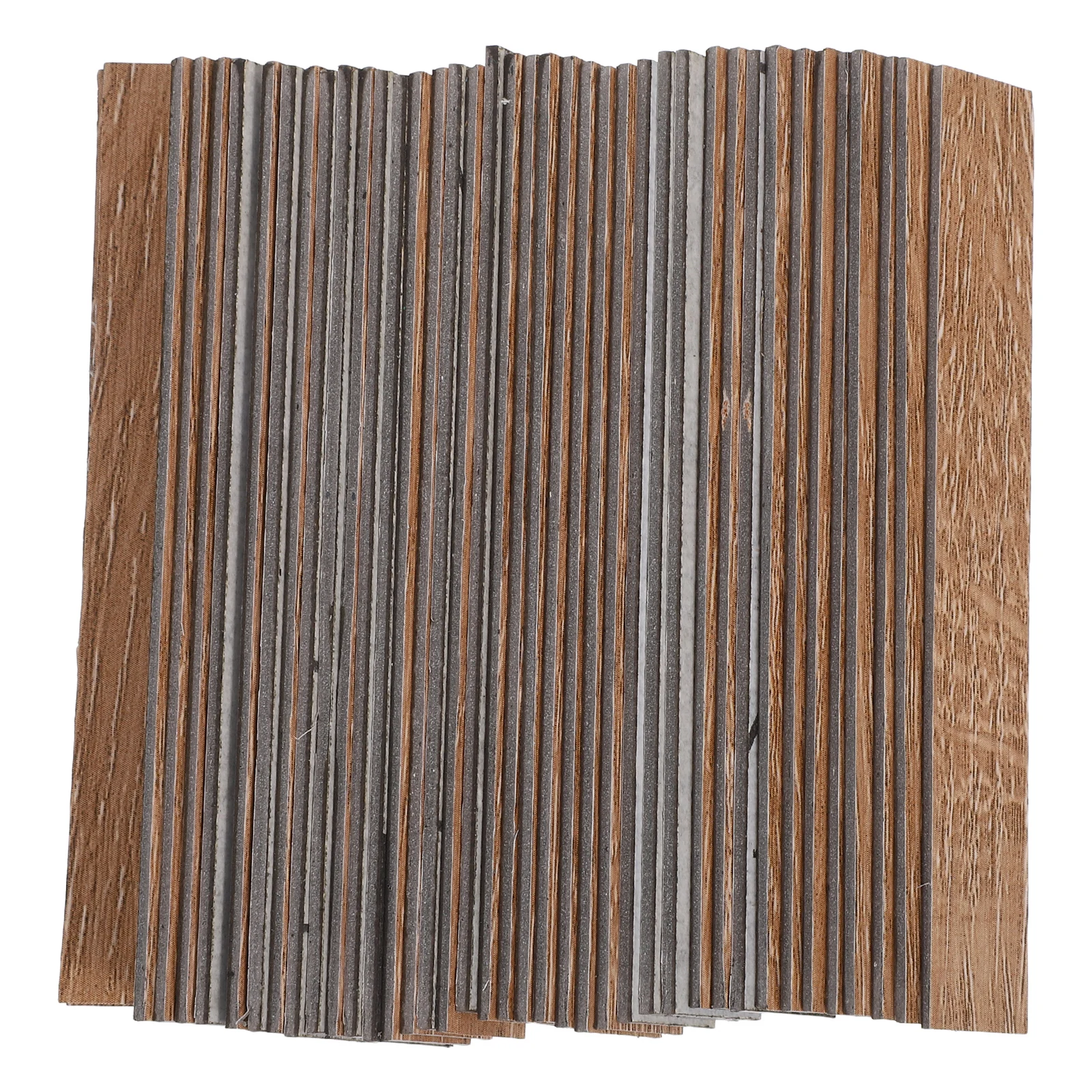 

40 Pcs House Collage Floor Flooring Self-adhesive Miniature Panels Dollhouse Accessories