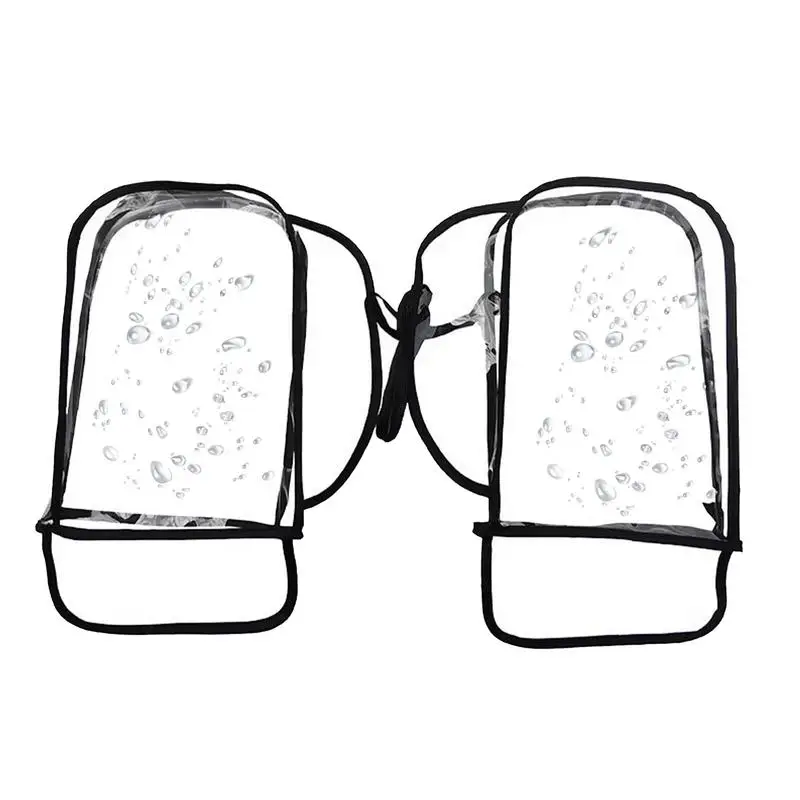 Handlebar Cover Handlebar Protective Cover Thick Durable Water Resistant Windproof Transparent Handlebar Mittens Fits Most Flat