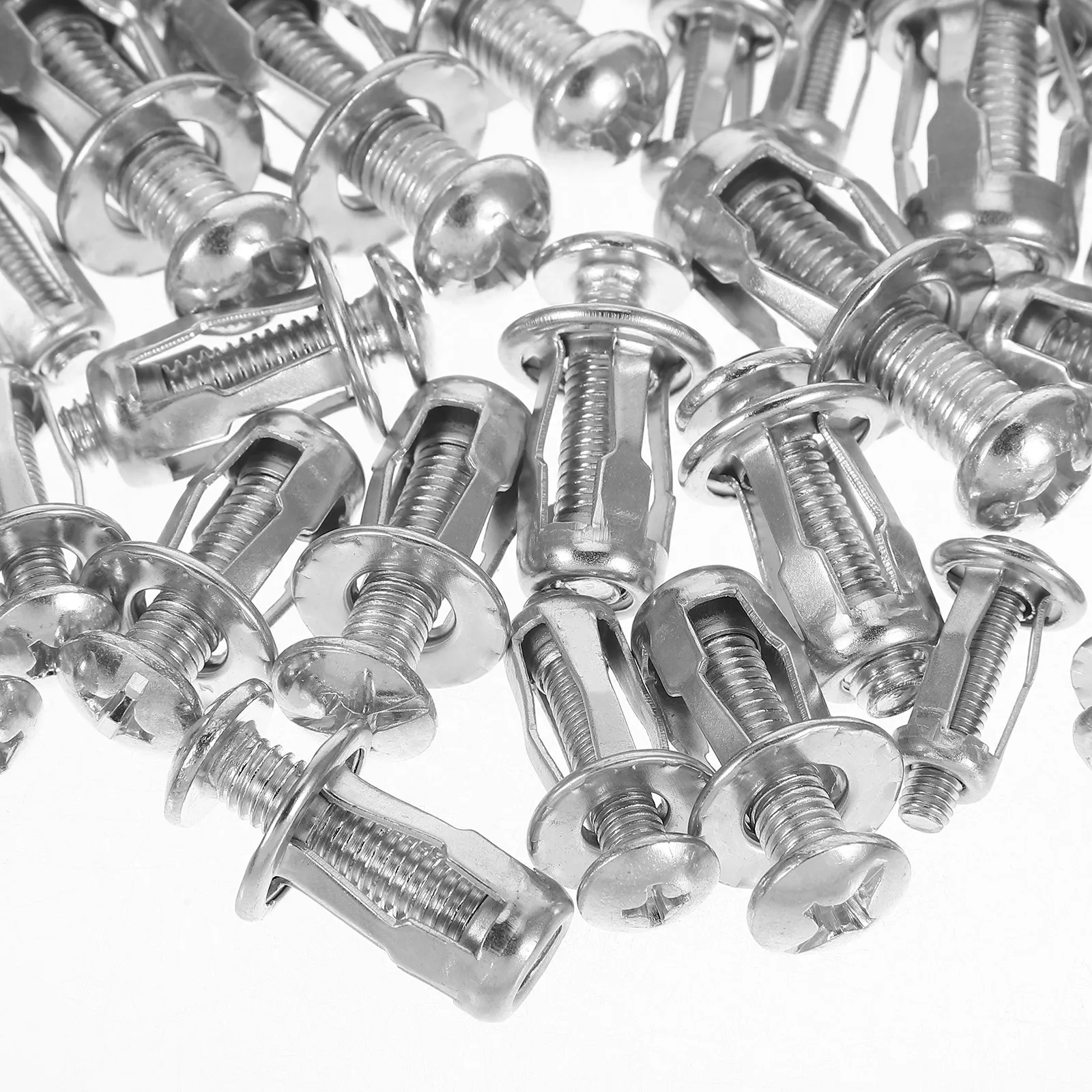 40Pcs Metal Expansion Screws with Petal Nuts for Concrete Plasterboard Walls Heavy Duty Wall Screw Anchors DIY Professional