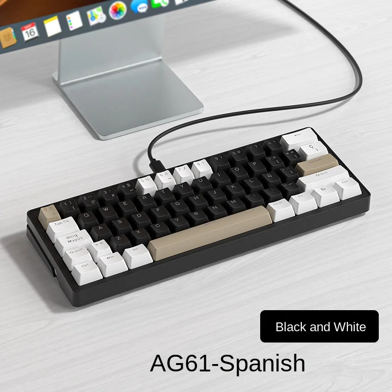 

AG61 Spain mechanical keyboard mixed light custom wired computer game e-sports Spain keyboard cap