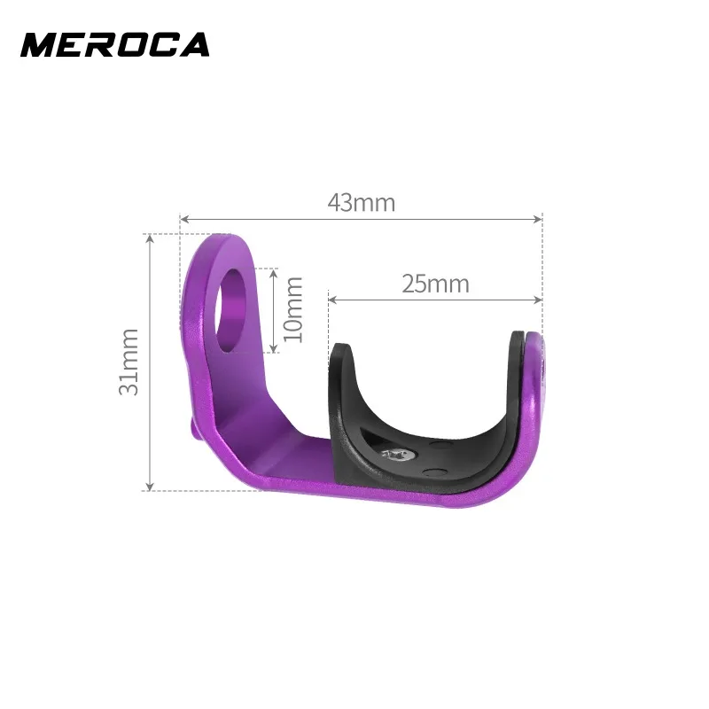 E type hook For Brompton Folding bike Modification Without Fender Aluminum front fork hook E Buckle folding bike e-type hook view 2