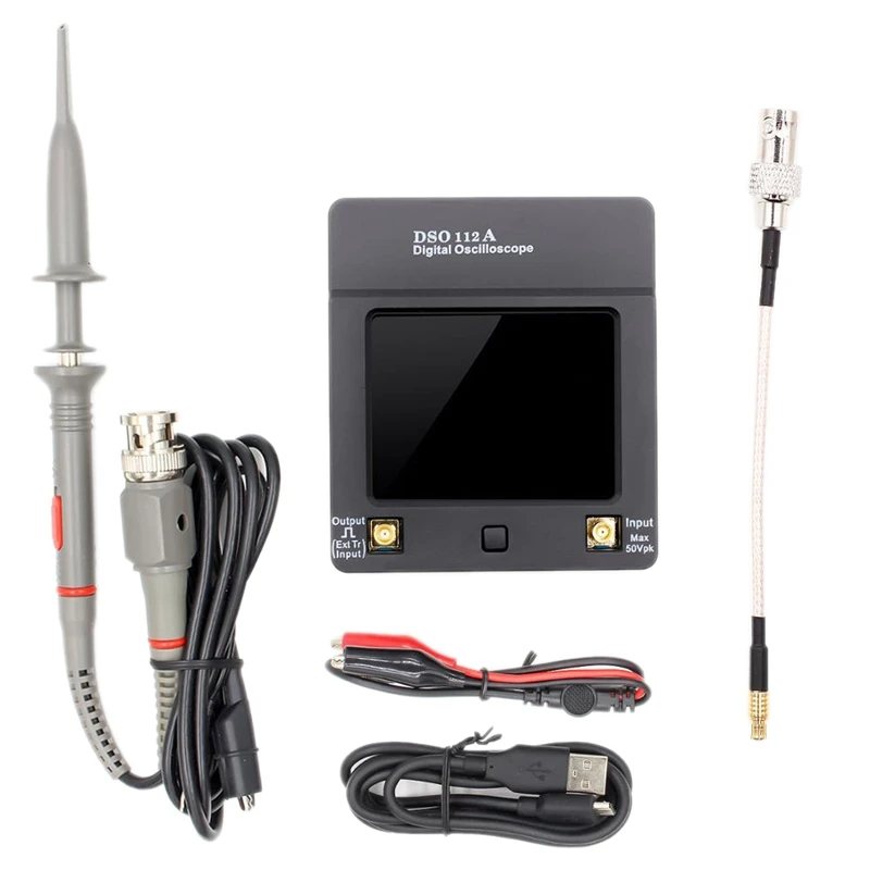 

Dso112a Tft Mini Digital Oscilloscope Press Screen Portable Usb Oscilloscope Interface 2Mhz 5Msps Retail